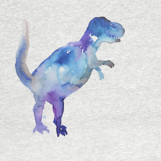 Trex Watercolor Print by Jess Buhman Art by Jess Buhman Art 